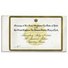 Image 1 : Ticket to The Wedding of George Duke of York to Princess Victoria Mary of Teck