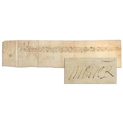 Mary Queen of Scots Document Signed During the Throckmorton Plot to Kill Queen Elizabeth I -- Scarce