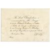 Image 1 : Rare Queen Victoria 1864 Invitation to Buckingham Palace