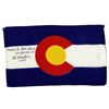 Image 1 : Apollo 15 Flown 6'' x 4'' Colorado State Flag -- Signed & Inscribed ''Flown to the Moon on Apollo 15