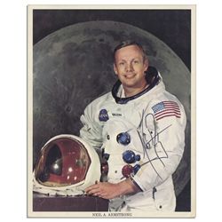 Neil Armstrong Uninscribed & Signed 8'' x 10'' NASA Photo -- With PSA/DNA COA