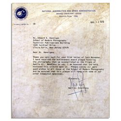 Neil Armstrong 1970 Typed Letter Signed on NASA Letterhead