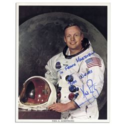 Neil Armstrong Signed 8'' x 10'' NASA Photo -- With PSA/DNA COA