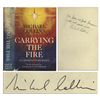 Image 1 : Apollo 11 Astronaut Michael Collins Signed Memoir, ''Carrying the Fire'' -- Nice, Clean Copy With Bo