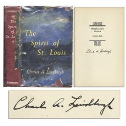 Charles Lindbergh Signed Presentation Limited Edition of ''The Spirit of St. Louis'' With Partial Du