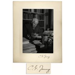 Uncommon Carl Jung Signed Photo Display