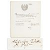 Image 1 : Famed Italian Inventor of the Battery Alessandro Volta Document Signed