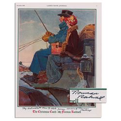 Norman Rockwell Signed Print of ''The Christmas Coach''