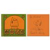 Image 1 : Charles Schulz Hand-Drawn Sketch of Snoopy, Within His Signed ''Peanuts'' Book, ''Home is on Top of 