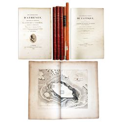 Stuart & Revett's 5-Volume Book Set, ''Antiquites d'Athenes'' -- Famous Architectural Study