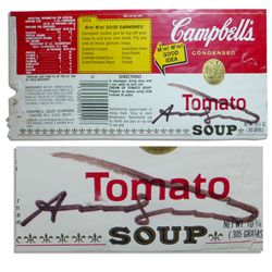 Andy Warhol Signed Iconic Campbell's Soup Label -- With PSA/DNA COA