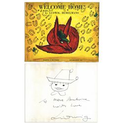 Ludwig Bemelmans ''Welcome Home!'' Signed -- With Sketch of a Young Boy