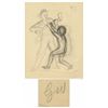 Image 1 : Garth Williams' Initialed Preliminary Sketch for E.B White's ''Charlotte's Web'' -- Window Into the 
