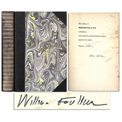 Nice, Clean William Faulkner Signature in His Novel ''Requiem For A Nun''