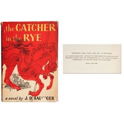 First Edition, First Printing of J.D. Salinger's ''The Catcher in the Rye'' -- With First Issue Dust