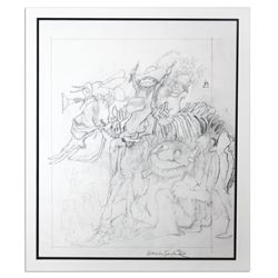 Maurice Sendak Original ''Wild Things'' Sketch Signed -- 12.25'' x 14.75''