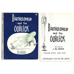 Dr. Seuss' ''Bartholomew and the Oobleck'' First Edition, First Printing With First Printing Dustjac