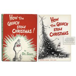 True First Edition, First Printing of ''How The Grinch Stole Christmas'' in Beautiful Condition -- W