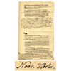 Image 1 : Noah Webster Document Signed -- 1812 Deed in Amherst, Massachusetts