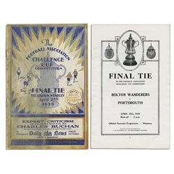 Program From the F.A. Cup Final in 1929 Between Bolton & Portsmouth