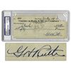 Image 1 : Babe Ruth Check Signed From 1937 -- PSA/DNA Encapsulated