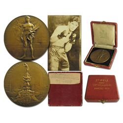 Bronze Medal From the 1920 Summer Olympics, Held in Antwerp, Belgium