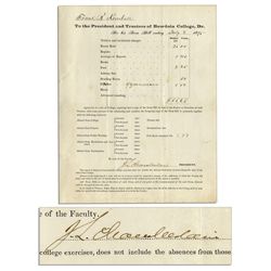 Joshua Chamberlain Document Signed
