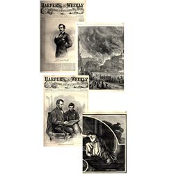 ''Harper's Weekly'' Compilation of All Issues From 1865 Covering Abraham Lincoln's Assassination & E