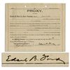 Image 1 : Edsel Ford Document Signed as President of Ford Motor Company for a 1929 Stockholders' Meeting -- Lo