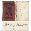 Image 1 : First Edition of Harry Houdini's First Book, ''The Right Way to Do Wrong'' Signed