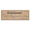 Image 1 : Eliot Ness Signed Check -- Rare
