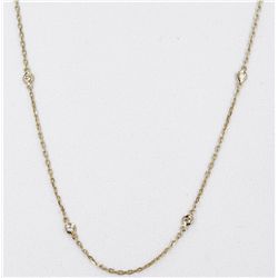 14kt Yellow Gold Diamond Chain