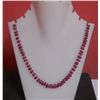 Image 1 : Ruby 110.80 CTW Necklace in Silver