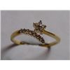 Image 1 : Ring of Diamond 0.09 Ctw in 1.45g 14kt Yellow Gold