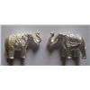 Image 1 : 70.50g Pair of two Designer Elephants Sterling Silver