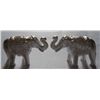 Image 2 : 70.50g Pair of two Designer Elephants Sterling Silver