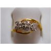 Image 1 : Ring of Diamond 0.25 Ctw in 2.71g 18kt Yellow Gold