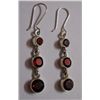 Image 1 : Garnet Earring weight 5.190g Sterling silver