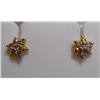 Image 1 : Earring of Diamond 0.42 Ctw in 2.62g 18kt Yellow Gold