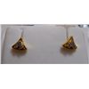 Image 1 : Earring of Diamond 0.16 Ctw in 2.56g 18kt Yellow Gold