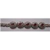 Image 1 : Ruby and CZ 20.830g Bracelet Sterling Silver