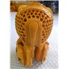 Image 3 : Wooden Decorative Elephant With Baby Inside