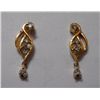 Image 1 : 2.28g Earring of Diamond 0.16 Ctw in14kt Yellow Gold