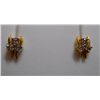 Image 1 : Earring of Diamond 0.33 Ctw in 2.24g 18kt Yellow Gold