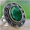 Image 1 : 6.40g Ring of Emerald Sterling Silver