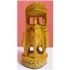 Image 3 : Fine Wooden Ambabaadi Elephant With Carving Work