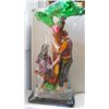 Image 2 : Beautiful Loving Couple Sitting Under Tree Polystone Statue Height:18 inch, width: 11 inch