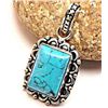 Image 1 : 4.50g Pendant of Turquoise Sterling Silver