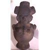 Image 1 : PRE-COLUMBIAN ECUADORIAN BLACKWARE JAR-LIKE FIGURE, depicting a  woman with stubby hands wearing …