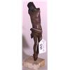 Image 1 : SMALL CARVED AND POLYCHROMED FIGURE OF JESUS, 18th century,  depicted without arms and wearing a …